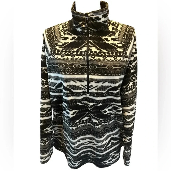 Eddie Bauer Midweight Plush Fleece Quarter Zip Pullover Sweatshirt Size XXL - Picture 1 of 7